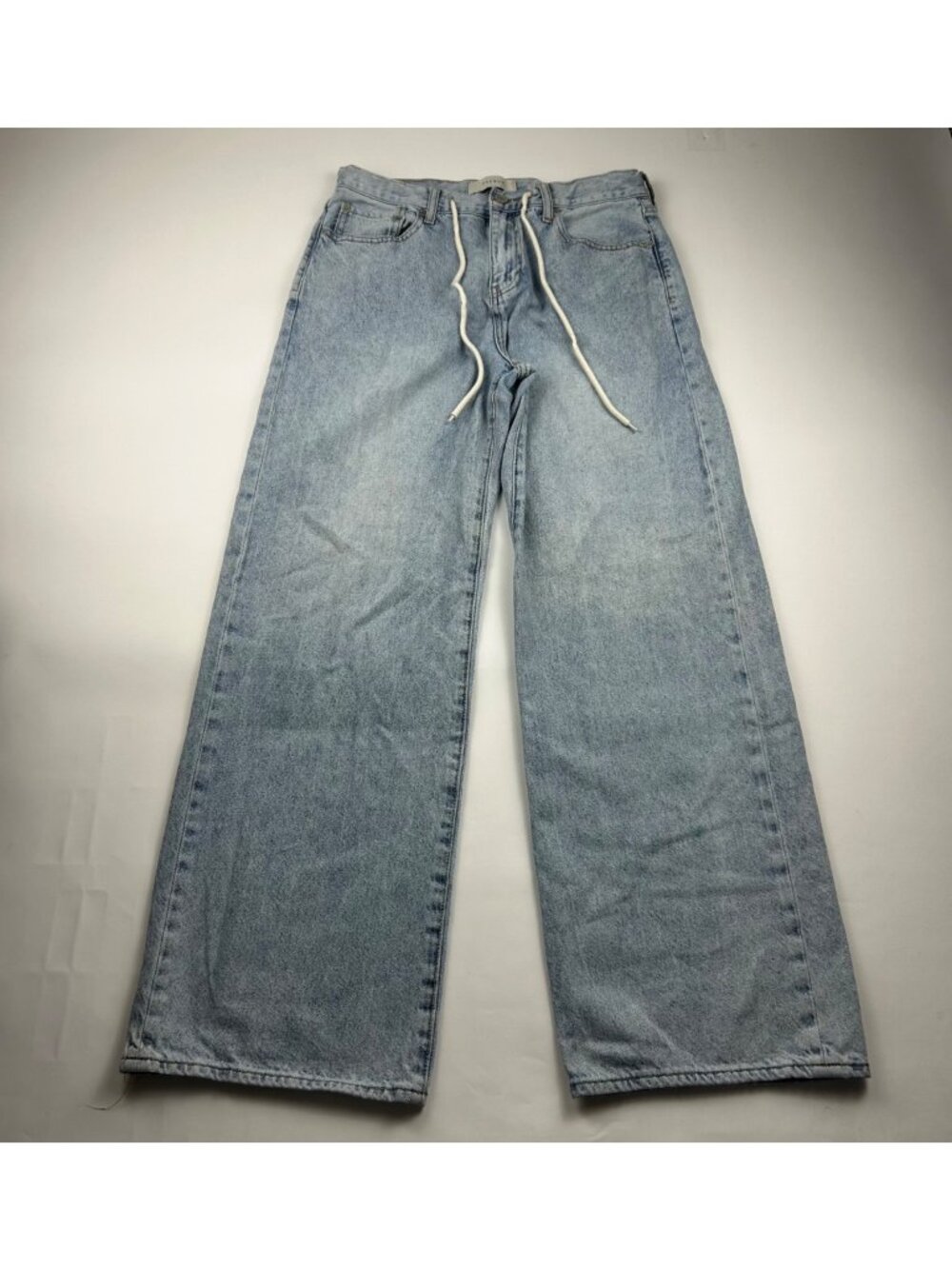 Pacsun Light Wash Denim Extreme Baggy Drawstring Jeans 31